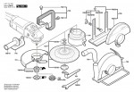 Bosch 0 601 751 922 Gws 2000-18 J Angle Grinder 230 V / Eu Spare Parts